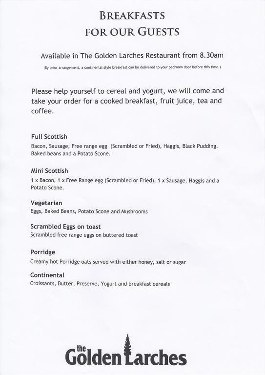 Bed and Breakfast The Golden Larches Лохернхед Экстерьер фото